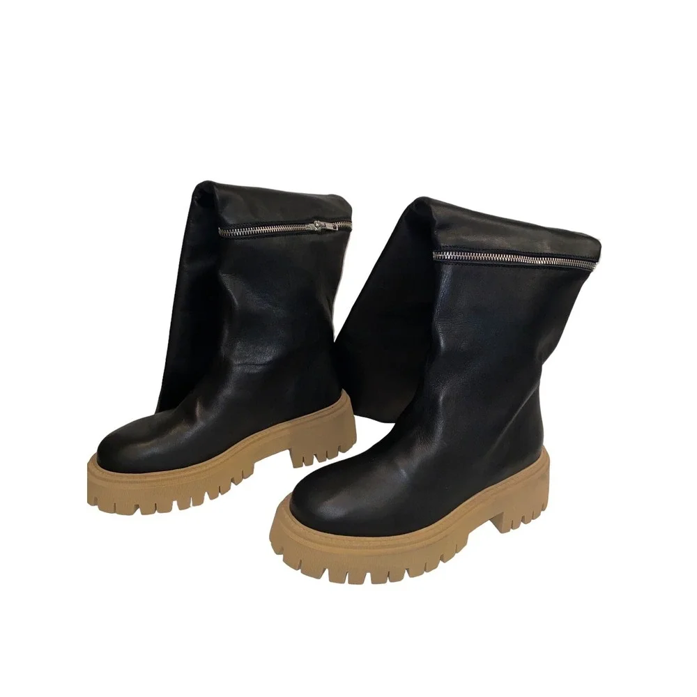 Free People Ziggy Zip Off OTK Convertible Black Boots Women US 10/ EU 40 NEW